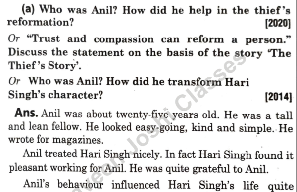 Class 10 English - Textbook (Long Answers)